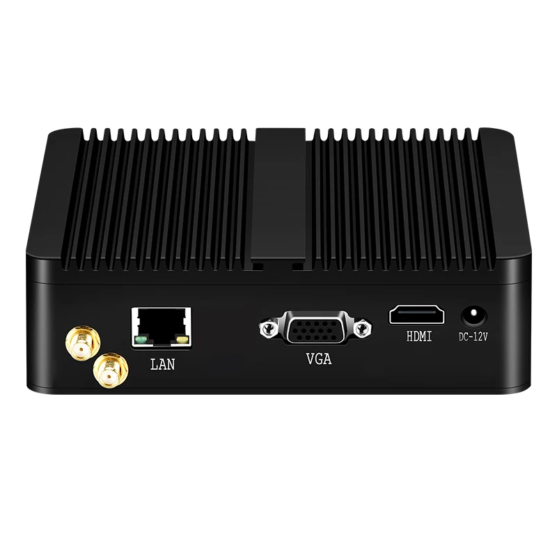 Industrial Mini PC with Inter Celeron Processor with Gigabit 1xUSB3.0 3xUSB2.0 1xHDMI 1xVGA Support WiFi WIN10 Pfense Computer