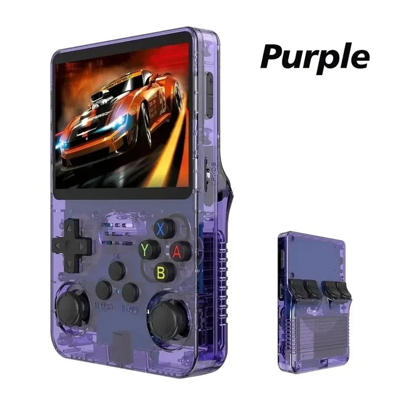 ARKOS-Console de jeu vidéo rétro, système Linux, écran IPS 3.5 pouces, lecteur vidéo de poche portable, R35s Plus, 64 Go, 128 Go