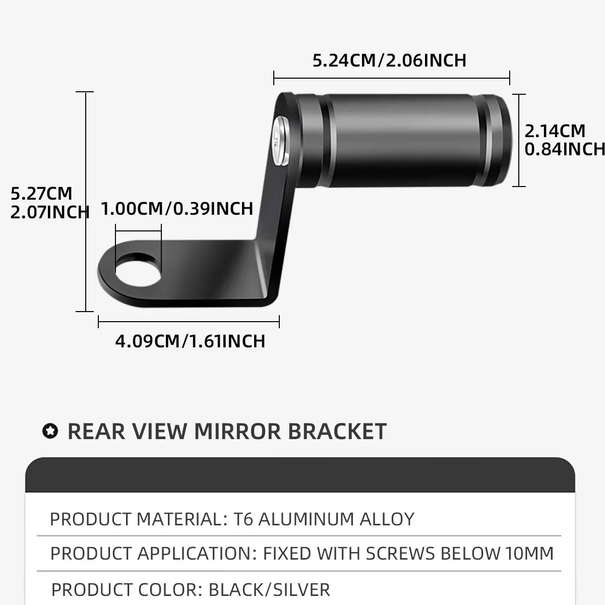 Soporte extensor de teléfono para motocicleta y bicicleta, soporte para espejo retrovisor, soporte de conversión de bicicleta, accesorios para bicicleta, 1/2 Uds.