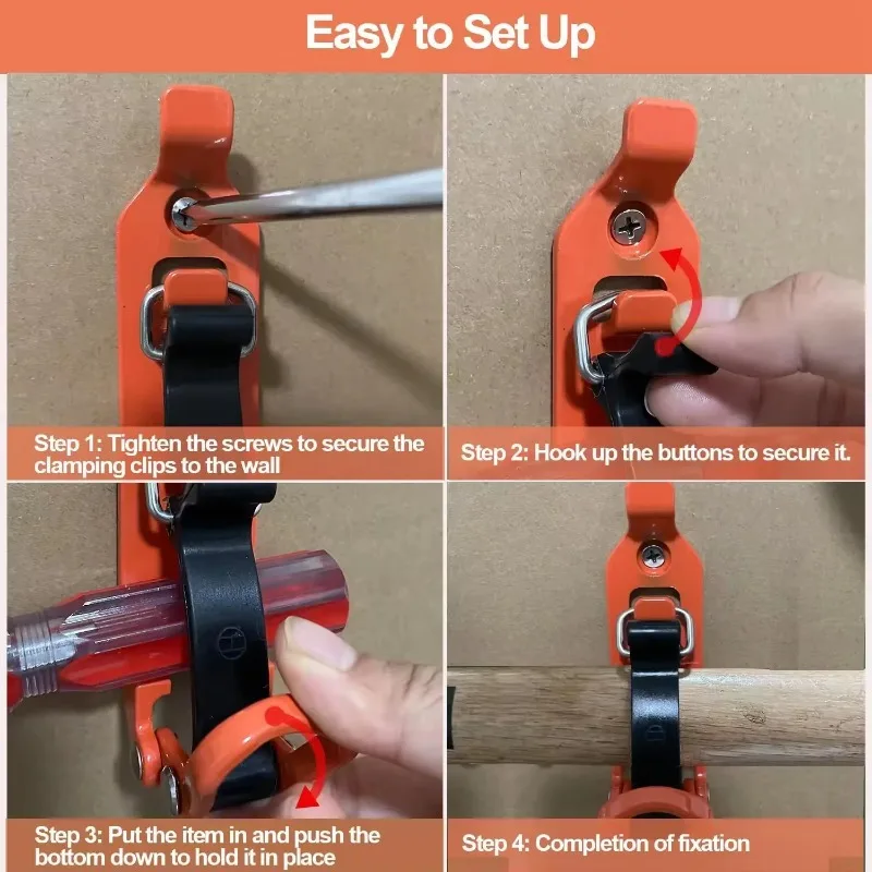 2-4 個ツール固定ブラケット壁取付ブラケットシャベル斧クイックリリースクランプシャベルブラケット車 RV ボートホームアクセサリー