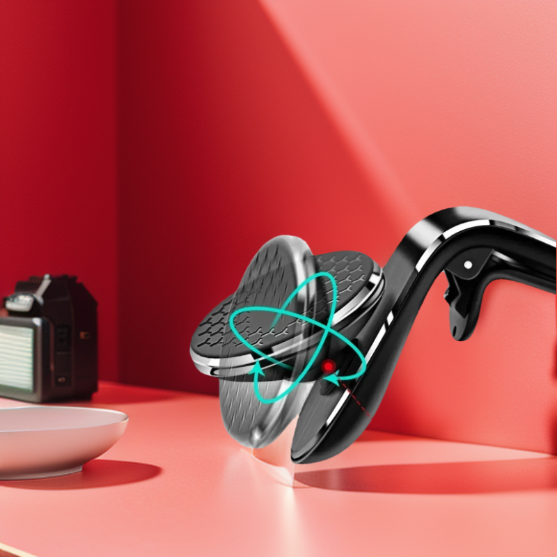 2025 Universal Magnetic Car Phone Holder, 360° Air Vent Mount for iPhone Huawei Samsung - Auto-Clip Bracket