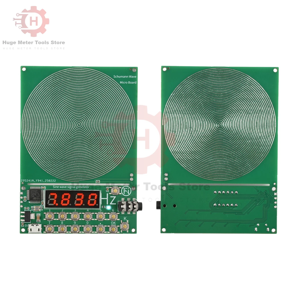 DC 5V 0.01Hz~100000Hz Adjustable Frequency 7.83HZ Schumann Wave Generator Sine Wave Signal Generator Micro USB Interface