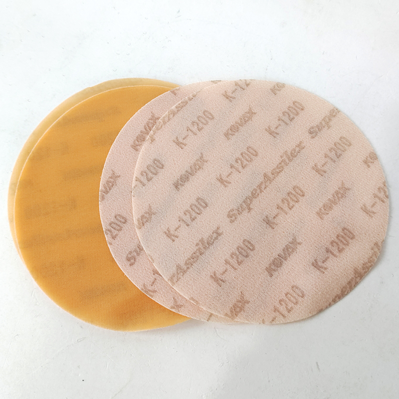 Original authentisches japanisches Kovax-Schleifpapier, rund, 12,7 cm, weicher Film, 125 mm, Assilex Buflex-Polier-Schleifpapier