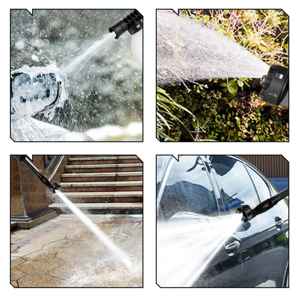 NEWBENY-pistola lavadora de coche de alta presión sin escobillas, 200bar, 6 en 1, pistola pulverizadora de agua para lavado de jardín eléctrico, Pin de batería Makita