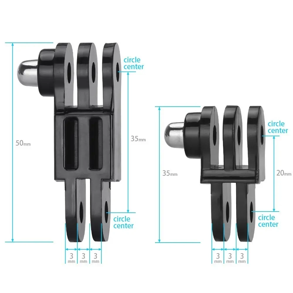 Soporte de juntas rectas de brazo de ajuste largo y corto para Gopro Hero 12 11 10 9 8 7 6 5 Session SJCAM yi 4K Eken Go Pro Accesorios