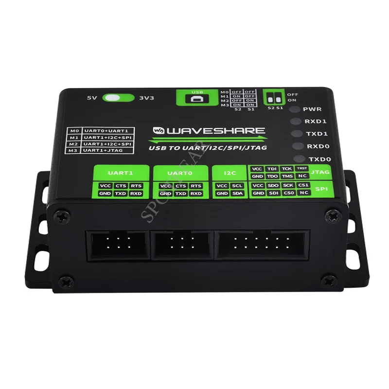 USB To UART/I2C/SPI/JTAG Converter, Supports Multiple Interfaces Compatible With 3.3V / 5V Multiple Protection Circuits