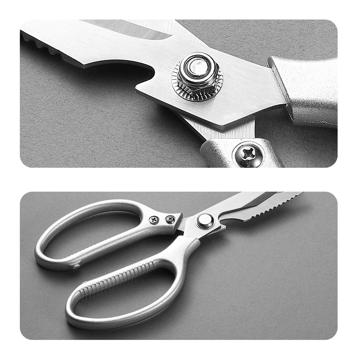 Tijeras de cocina para aves de corral, carnicero, cuchillo de carnicero, tijeras de cocina de acero inoxidable, tijeras para huesos de pollo, cortador afilado para verduras, pescado y pato