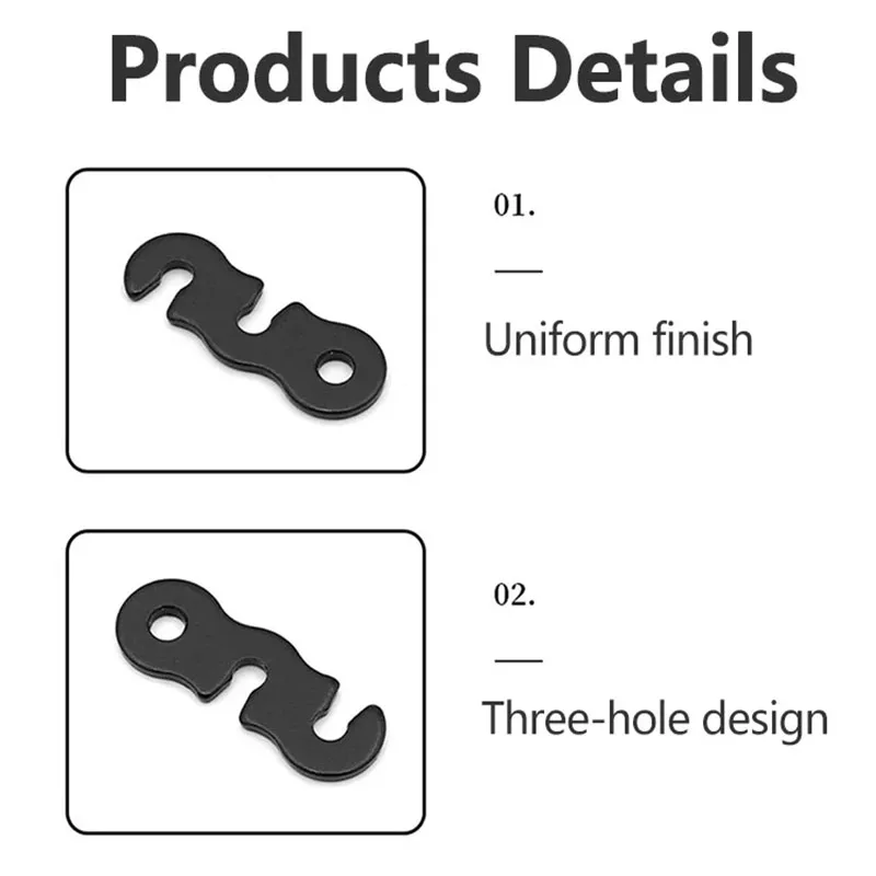 10 個のテントロープアジャスター S タイプテンショナー固定装置防風ロープバックルキャンプテント固定アクセサリー