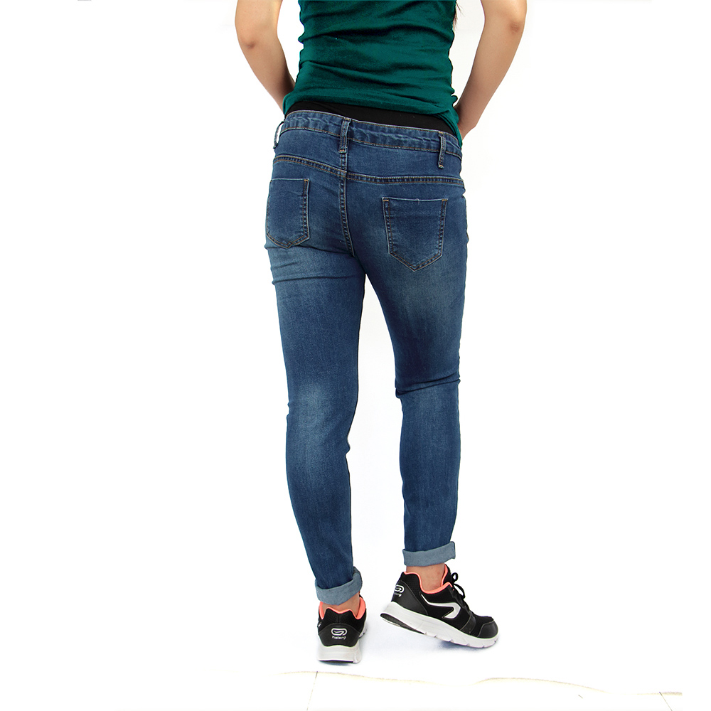 Gravidez Abdominal Namorado Maternidade Calças de Cintura Alta, Jeans Soltos, Roupas Para Mulheres Grávidas