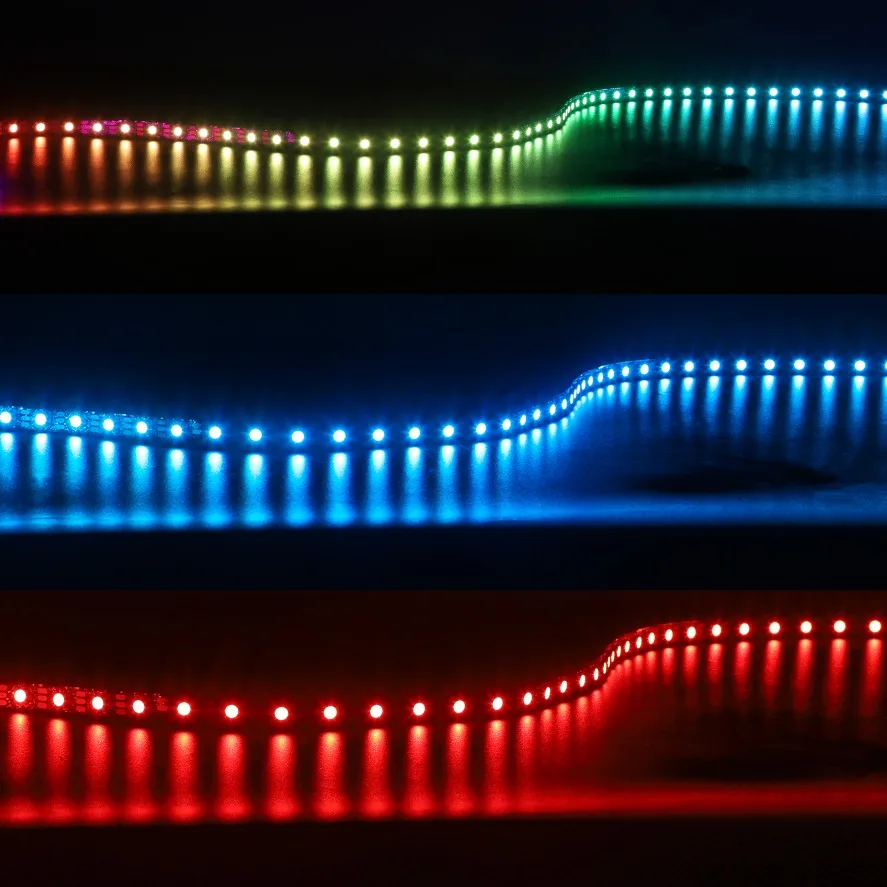 WS2812B Striscia LED RGB IC Smart USB Bluetooth Kit controller musicale Striscia LED RGB intelligente indirizzabile individualmente 30/60/144 LED/m