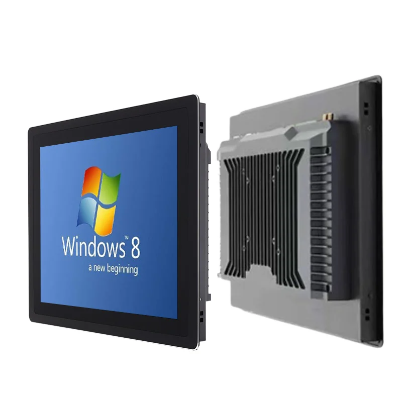 10 12 15 17 19 21 Inch Android All in One PC Industrial Touch Screen Ip65 Lcd Industrial Pc Rs485 Rs232 Hmi Industrial Panel Pc