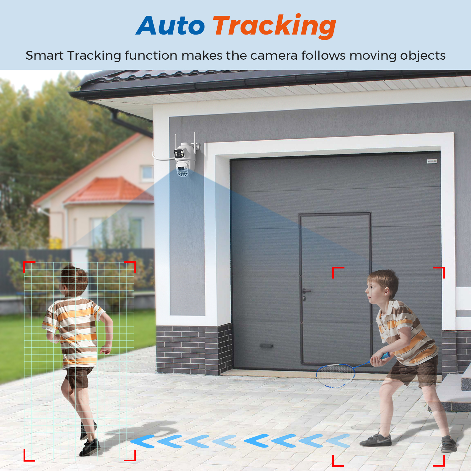 5GHz WiFi Surveillance Camera 4K 8MP Dual Lens AI Human Detection Outdoor Security PTZ IP Cameras 10MP Two-Way Intercom CCTV Cam