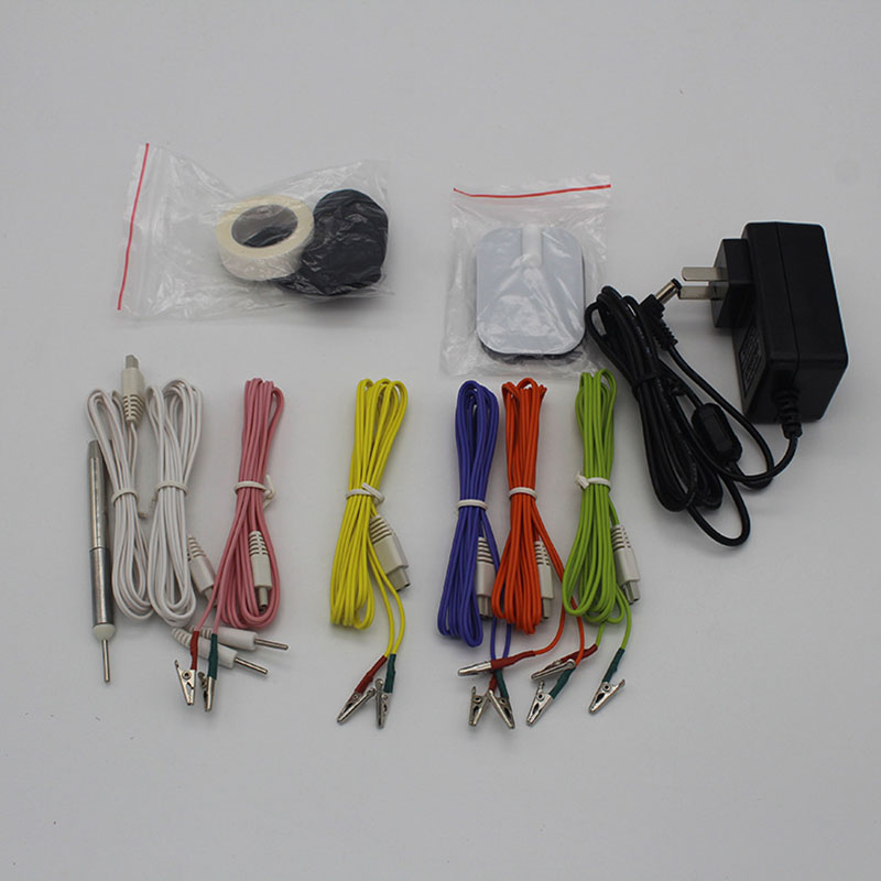 Mesin Stimulator Akupuntur Elektrik, Kit Perawatan Pemijat Tambalan Keluaran 6 Saluran Digital Stimulator Akupunktur Terapi Elektro