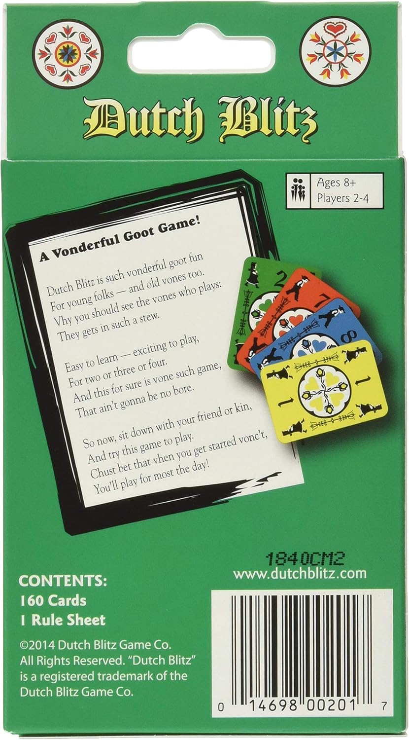 Dutch Blitz: Original and extended combo pack, fast-paced card game suitable for everyone's fun, great family gatherings, combo
