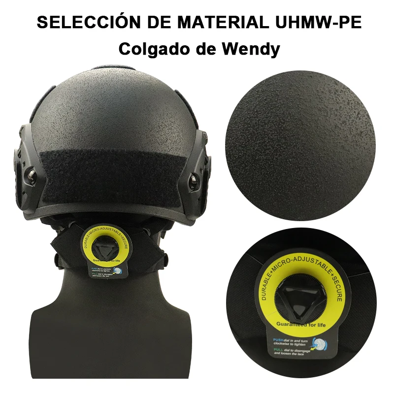 Ballistic ACH High Cut Tactical Helmet Kevla High Quality Ballistic Helmet NIJ IIIA FAST Wendy's Suspension Pad Ballistic Helmet