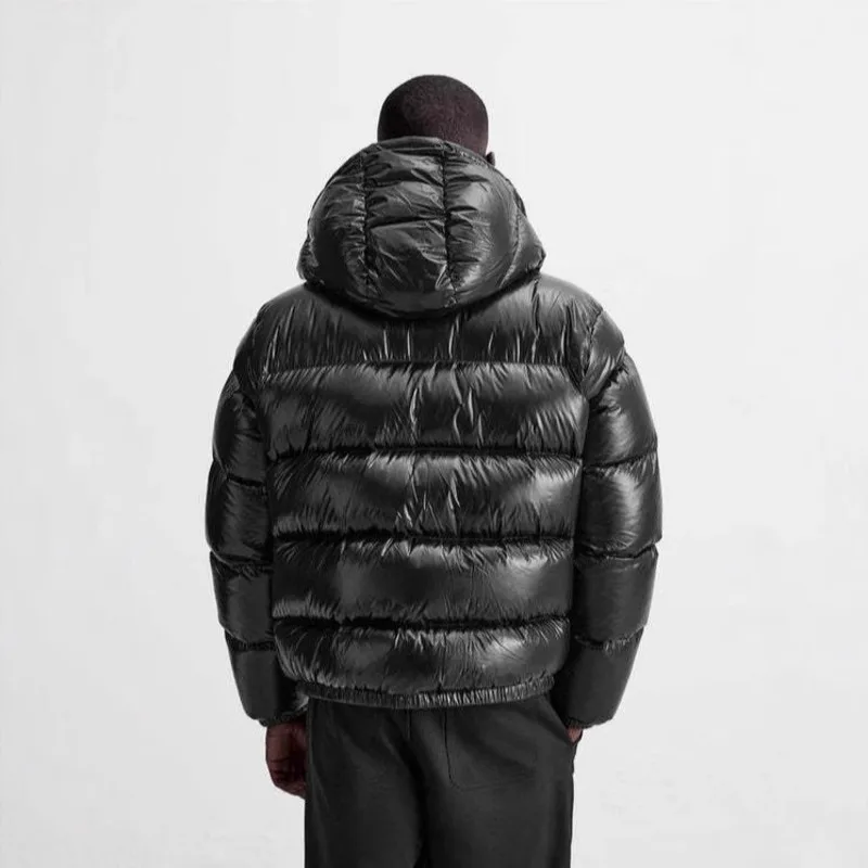 HKSH Otoño Invierno nuevos hombres marea oscura elegante Simple acolchado abrigo Chaqueta de algodón con capucha Casual Ins moda Chic cremallera Top HK3588