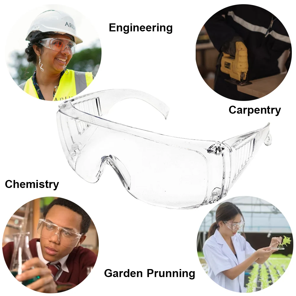 Safety Goggles Anti-Splash Dustproof Work Laboratory Glasses Eye Protection Labor Protection Safety Glasses Clear Lenses