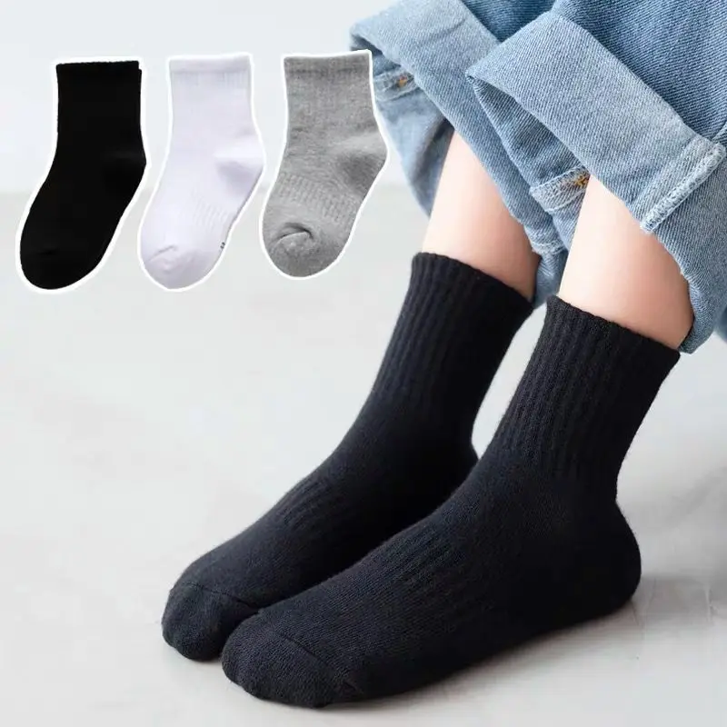 20 Miếng = 10 Đôi Tất Trẻ Em Mùa Xuân Và Mùa Thu Cotton Bé Gái Cao Cấp Tất Bé Trai 1-9 Năm tất Cho Trẻ Em