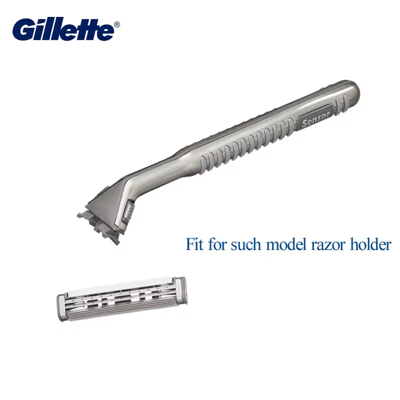 Gillette Sensor Excel-cuchillas de afeitar para hombre, SENSOR EXCEL, cartuchos de repuesto, doble capa, depilación, afeitado de barba