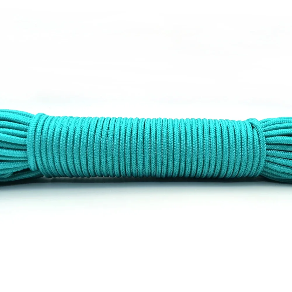 3mm paracord cordão corda pára-quedas caminhadas acampamento varal tático pulseira acessório um núcleo 100ft 328ft