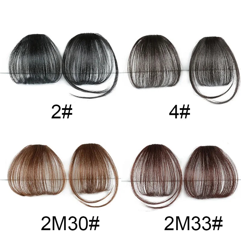 Wigsin clipe sintético em franja de ar extensões de cabelo curto em linha reta peruca para mulheres uso diário acessórios para o cabelo