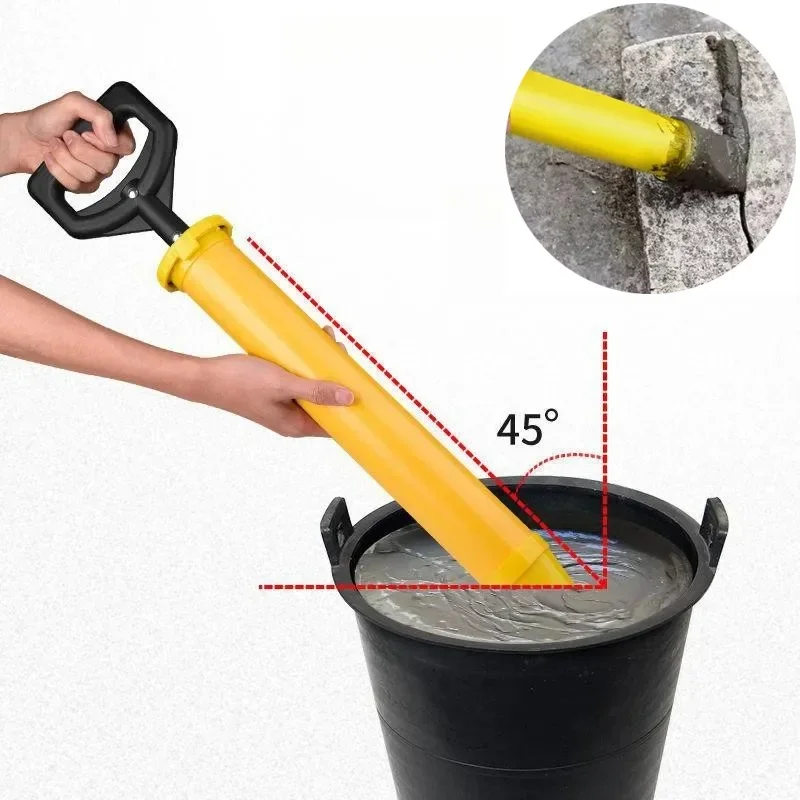 Professional Caulking Gun With 4 Nozzles Hand Tools Grouting Gun Cement Lime Pump Grouting Mortar Sprayer Grout Filling Tools