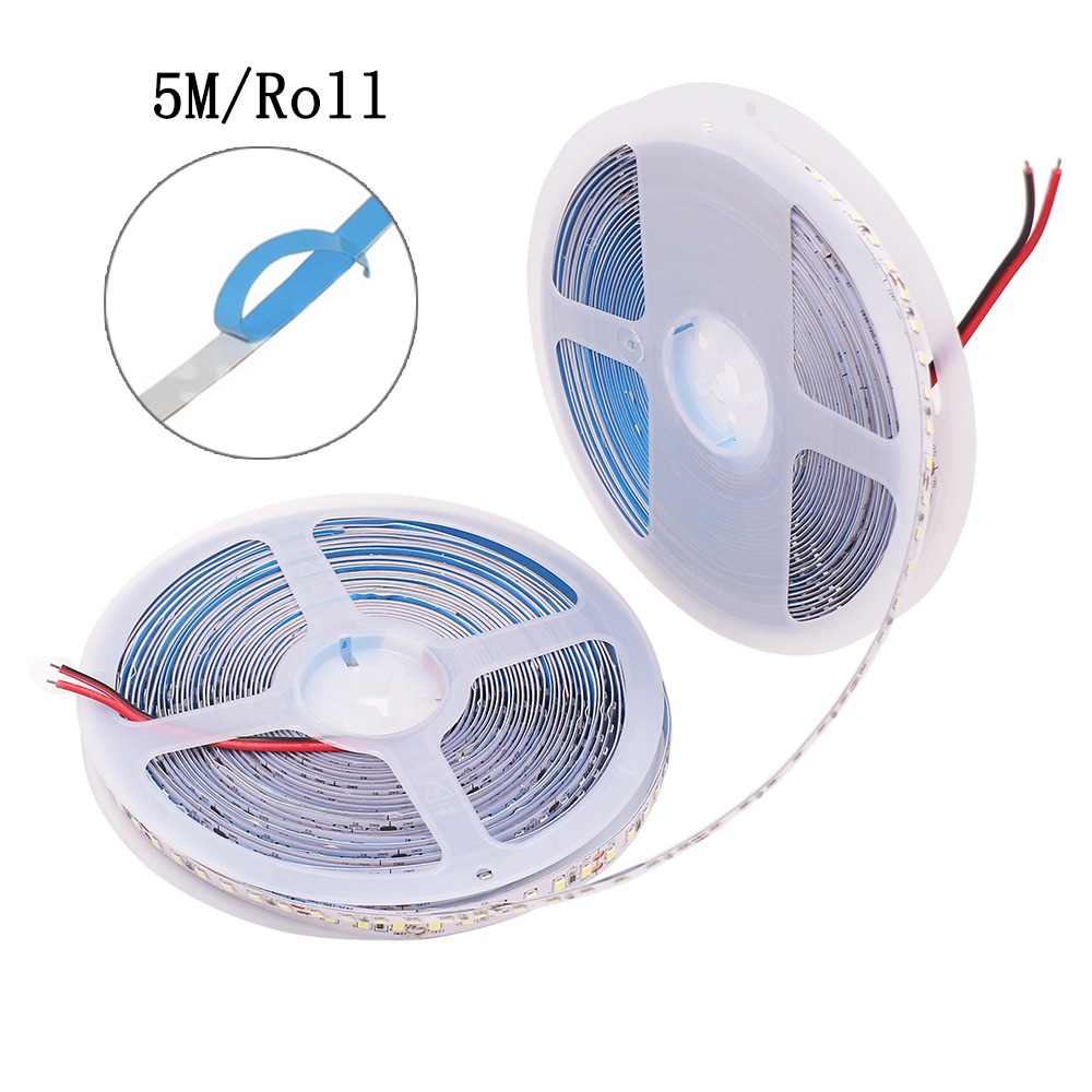5M Dây Đèn LED DC 12V 24V 2835 Chữa Linh Hoạt Thắp Sáng 60/120/240/480 đèn LED Sọc Ấm Tự Nhiên Trắng Lạnh Luces Led Băng