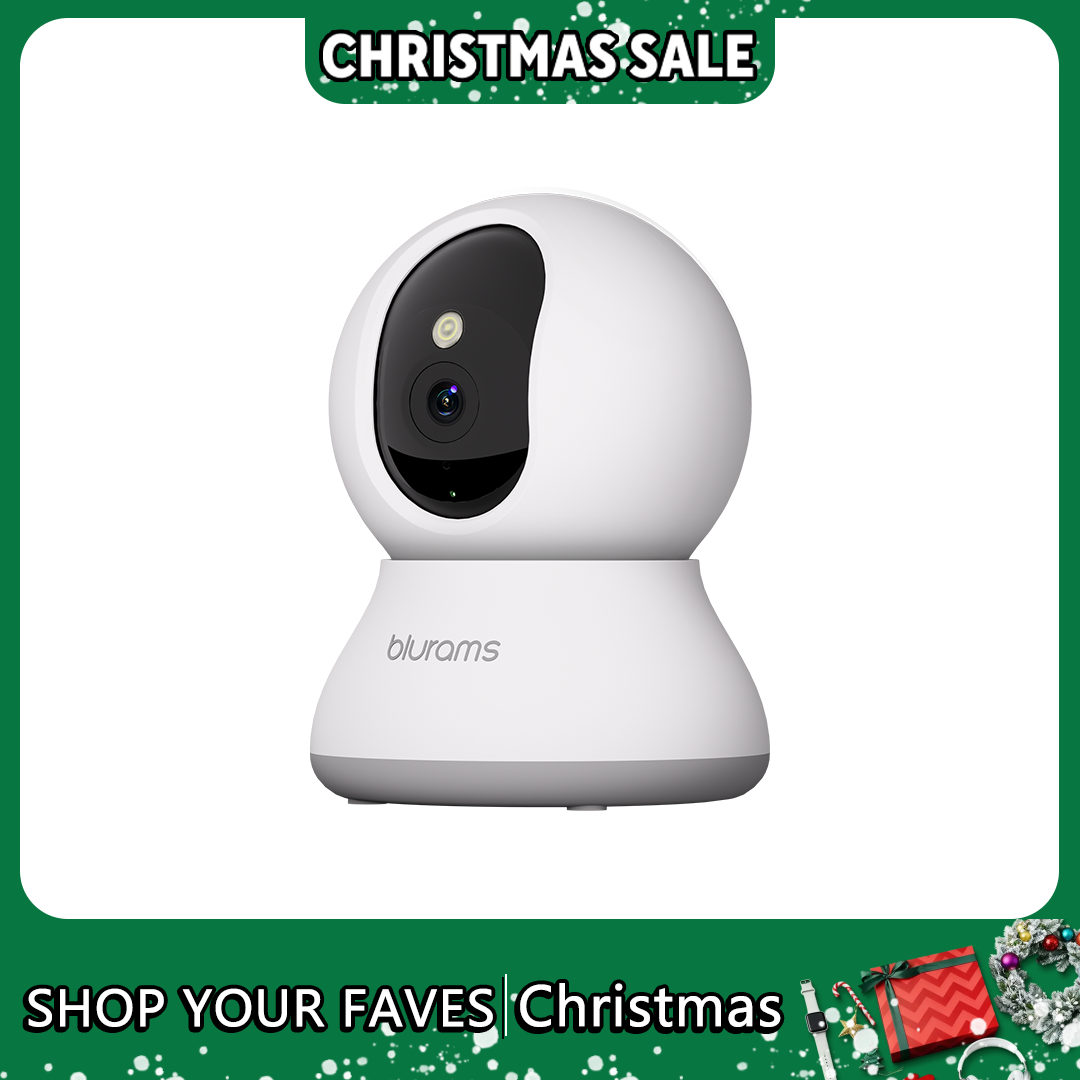 Cámara de seguridad interior Blurams 2K, cámara de seguridad para el hogar para perros/ancianos, cámara de seguridad con actualización de llamadas con un solo toque A31S-2pc