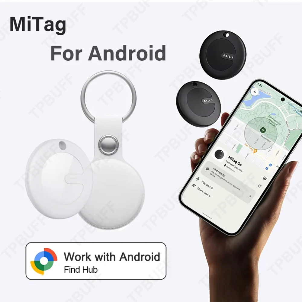 Mili mitag go rastreador bluetooth para android dispositivo anti-perdido localizador de item localizador inteligente trabalho com google encontrar hub gps inteligente