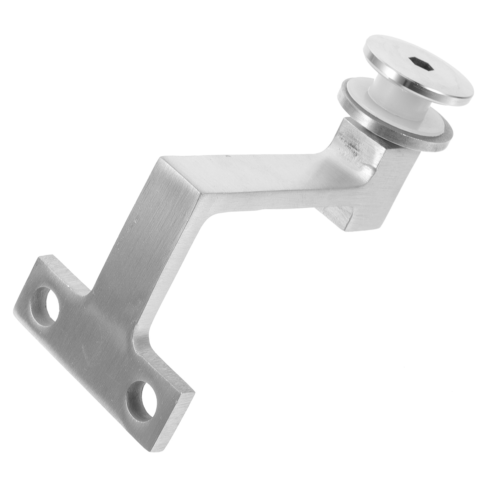 1pcs Stainless Steel Glass Handrail Brackets Matte Finish Stair Railing Fixing Hardware Deck Porch Accessories Building Tools