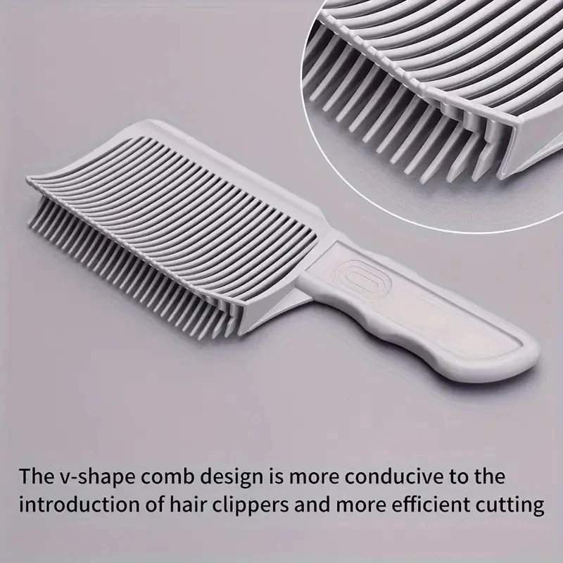Fading Kam Professionele Kapper Clipper Blending Flat Top Haar Knippen Kam Voor Mannen Hittebestendige Vervagen Borstel Salon Styling Tool