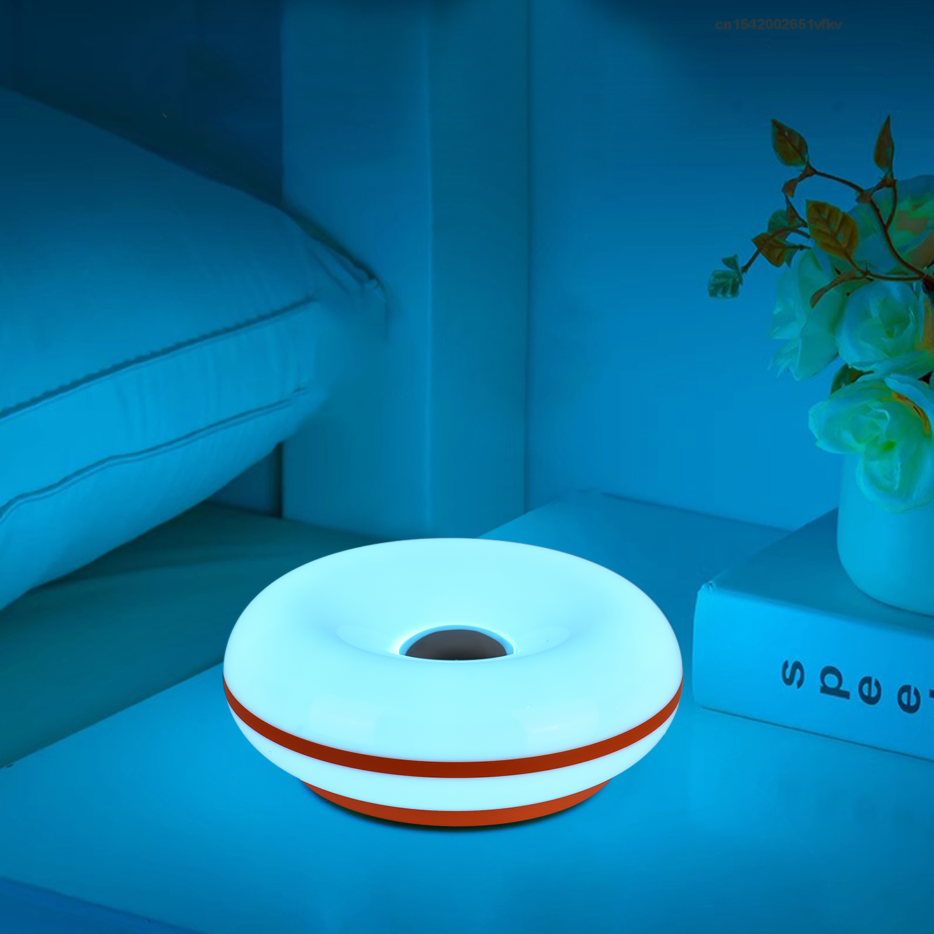 Schlafzimmer Nachttischlampe USB Stecker Bauhaus Wohnzimmer Esszimmer Dekoration Donut Umgebungslicht