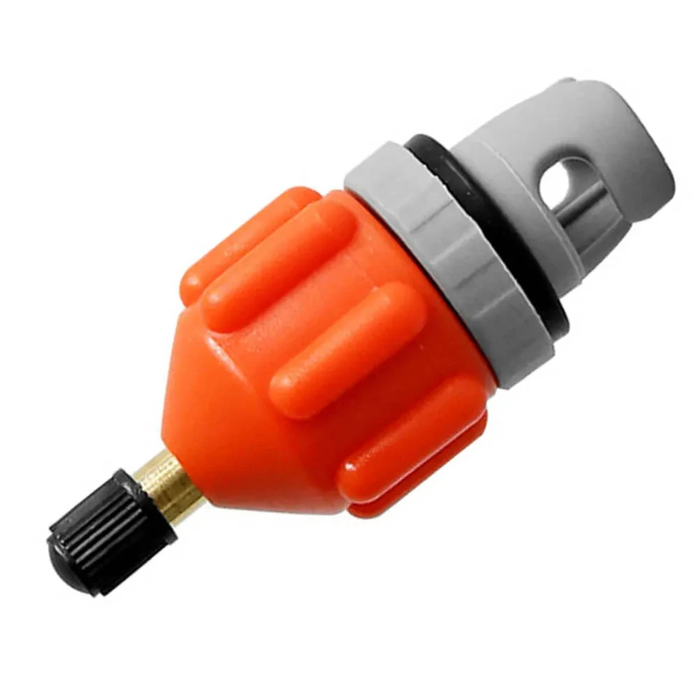 Pumpenadapter Schlauchboot Luftventiladapter Paddle Board für Kanu Kajak Schlauchboot Luftventiladapter Orange/Schwarz