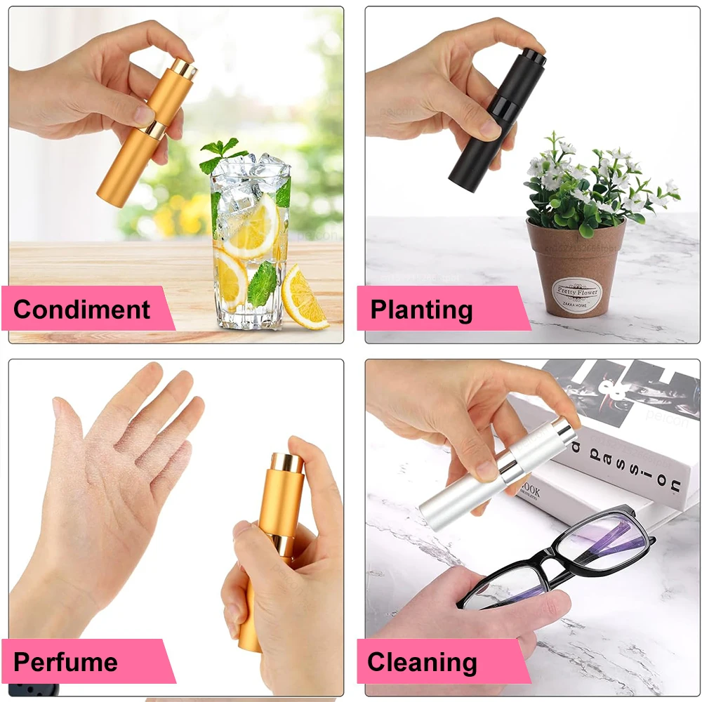 Atomizzatore di profumo Mini bottiglia vuota di profumo bottiglie riutilizzabili di profumo di Alcochol portatile per bottiglia di ricarica di profumo da viaggio 8ml