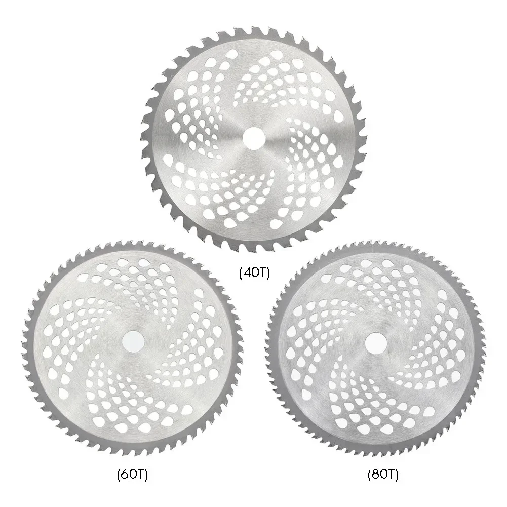 Lame de Tondeuse à Gazon Universelle de 10 Pouces, 40T/60T/80T, Coupe-arbre Circulaire de Remplacement en Carbure
