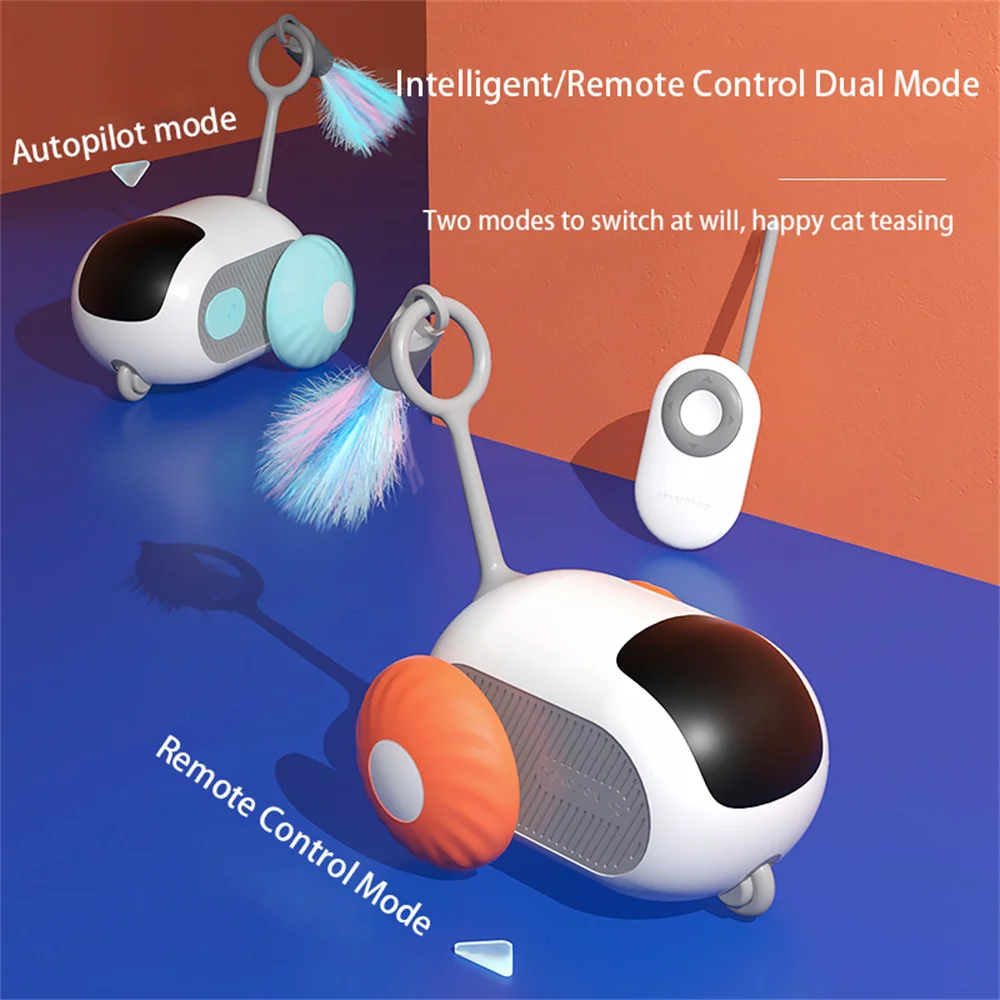 Giocattolo interattivo per gatti telecomandato intelligente automatico elettrico intelligente sport auto-moving Balance Interactive Car Cat Toys