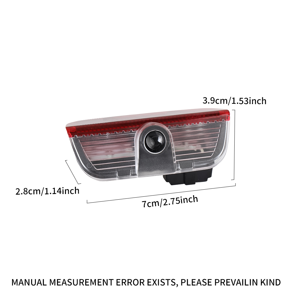 2 ชิ้น/เซ็ตรถประตูโลโก้เลเซอร์โปรเจคเตอร์ยินดีต้อนรับสําหรับ Volkswagen VW Golf Passat Variant B8 CC Touareg Scirocco Tiguan