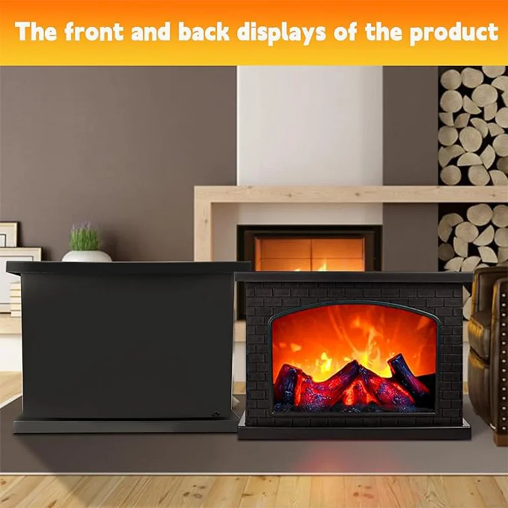 Portable Simulated Fireplace Lantern Decoration, Flame Effect, LED Fire Lamp, Indoor and Outdoor, Christmas Decorations