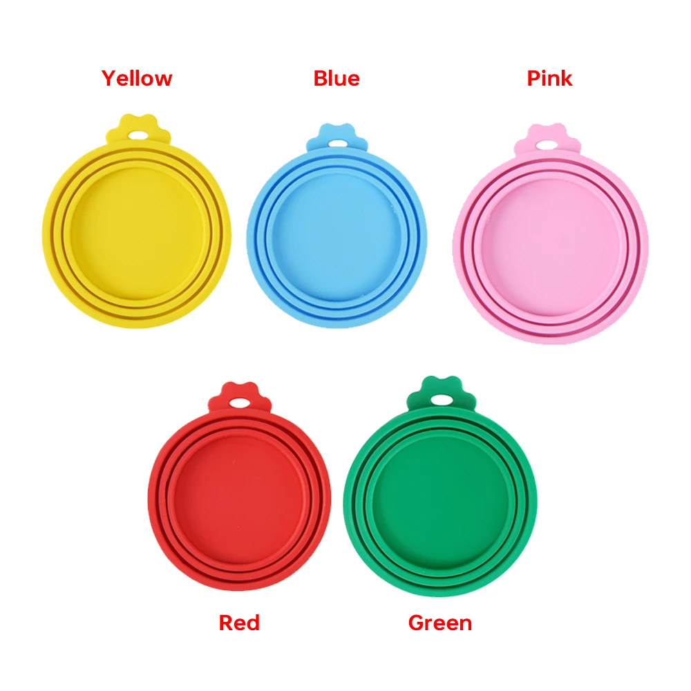 3 en 1 almacenamiento de alimentos reutilizable mantener fresco cubierta de lata latas tapa mascota lata cubierta de caja tapa de lata de silicona suministro de cocina caliente a prueba de molde caliente