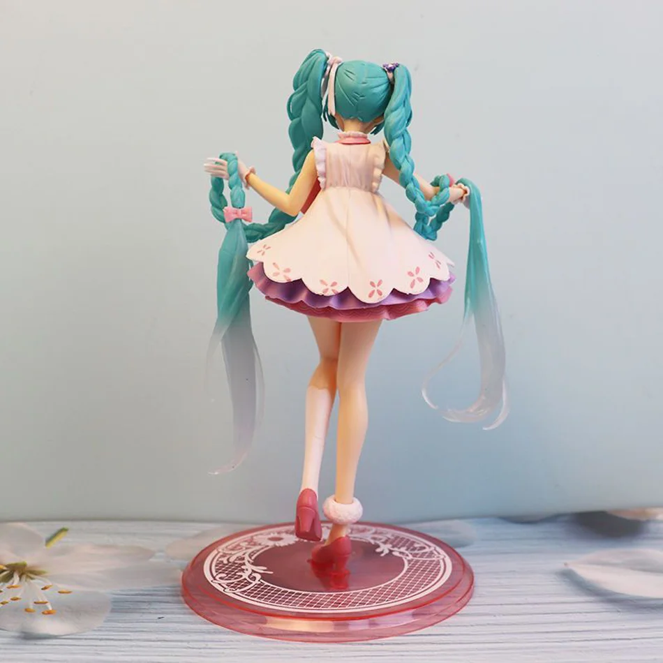 20ซม.โครงการDIVA Arcadeสีชมพูเชอร์รี่Hatsune MikuรูปสาวอะนิเมะFigurineชุดตกแต่งตุ๊กตา