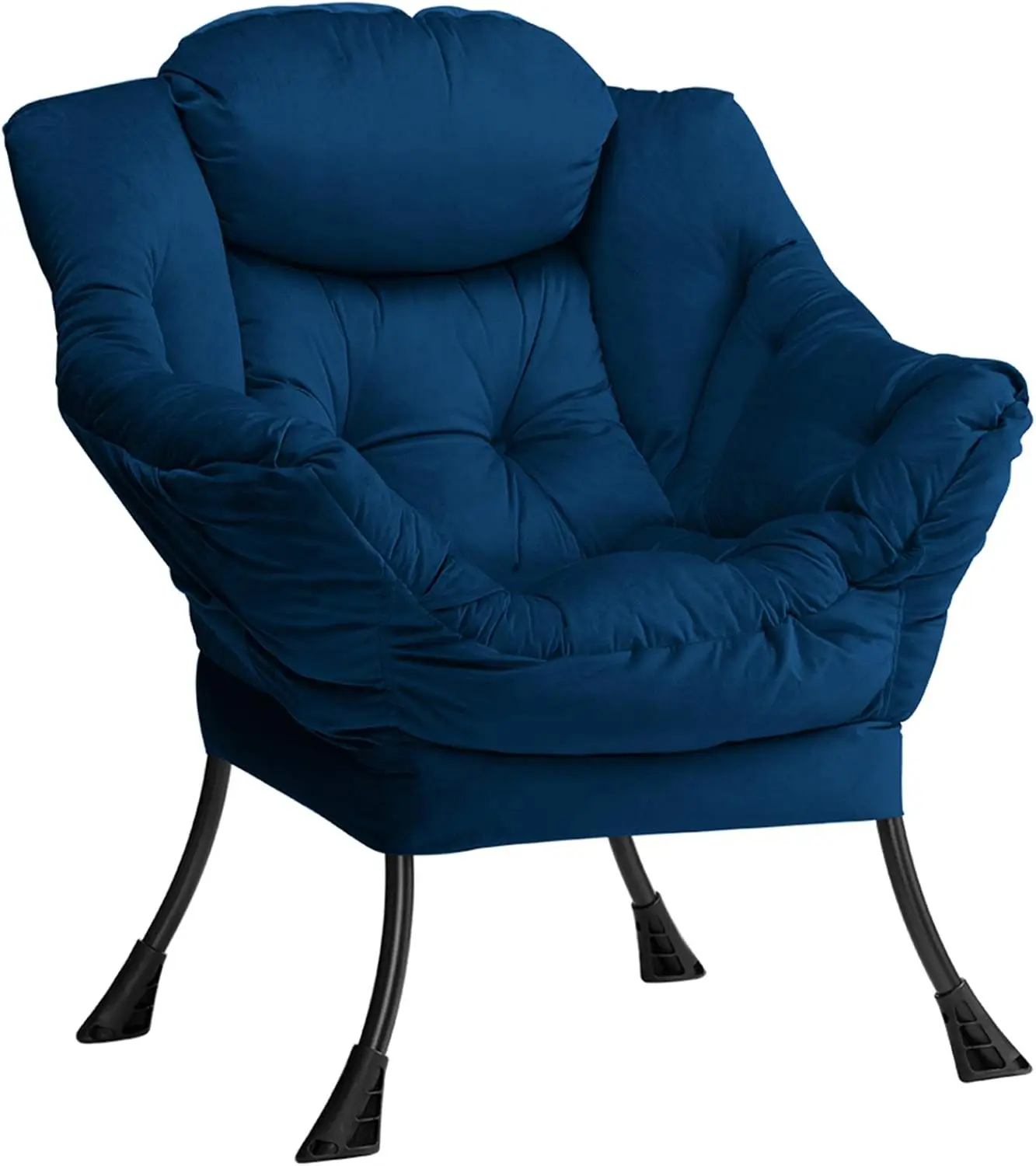 Armchair Velvet Living Room Armchair Comfy Bedroom Accent Cuddle Arm with Armrests