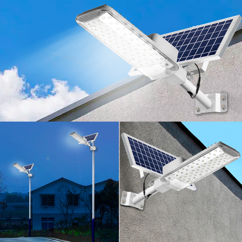 Luzes de rua solares ao ar livre à prova dwaterproof água luzes solares para o anoitecer ao amanhecer alto brilho grande angular luzes de rua movido a energia solar