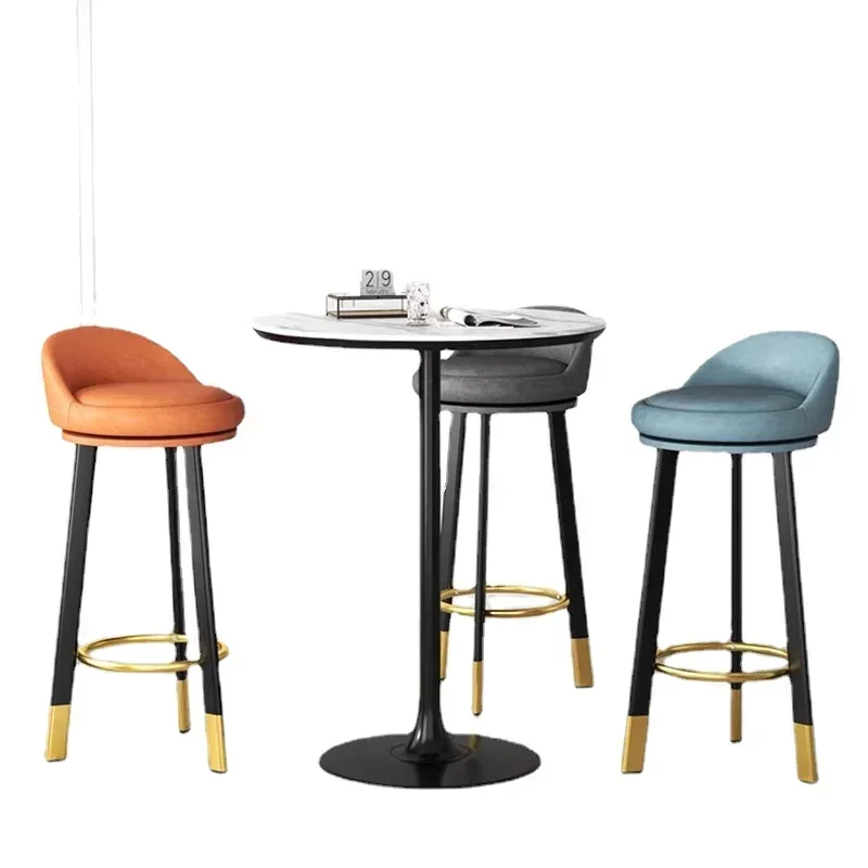Sedia da bar alta in acrilico Bancone nordico Tavolo minimalista Sgabello da bar Cucina Sala da pranzo Taburetes Altos Cocina Mobili per la casa di lusso