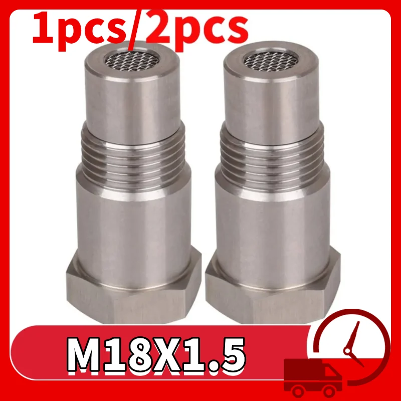 1/2 pces cel fix sensor de oxigênio adaptador para desempenho fora de estrada oxigênio o2 sensor m18x1.5 para fora da estrada catalisador csv peças de automóvel