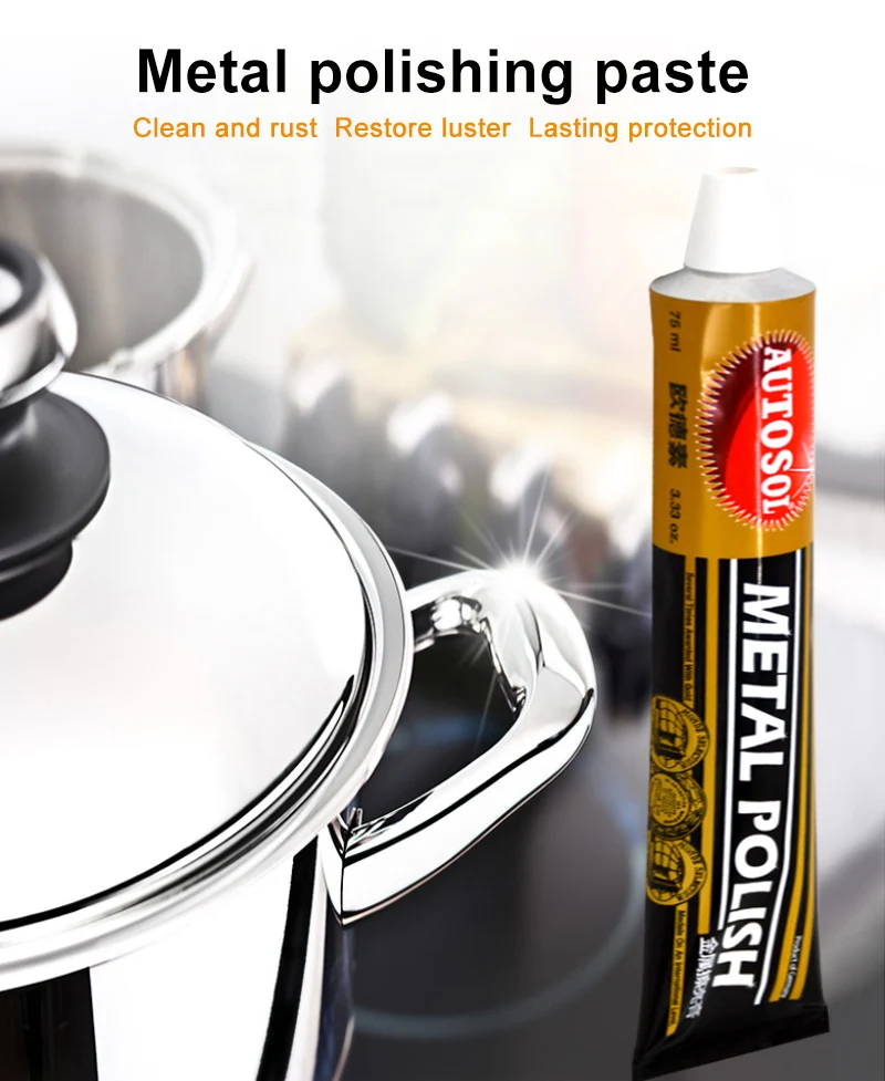 Pasta abrasiva per lucidatura di metalli Autosol per lucidatura di superfici metalliche