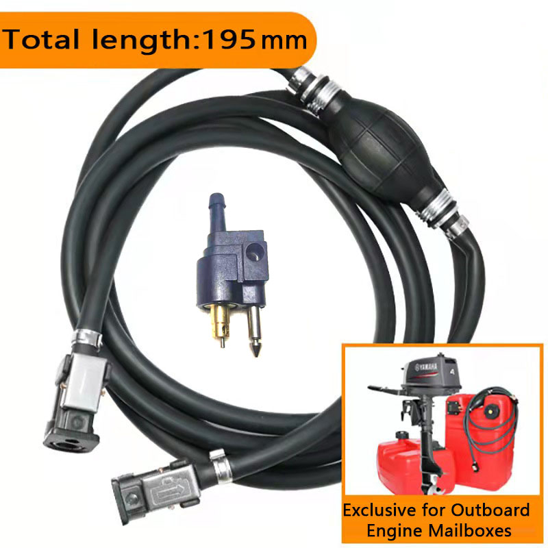 Para lancha motora Yamaha 195mm Novo Combustível Linha Mangueira Motor de barco fueraborda Gasolina Tanque Conectores Kit Para