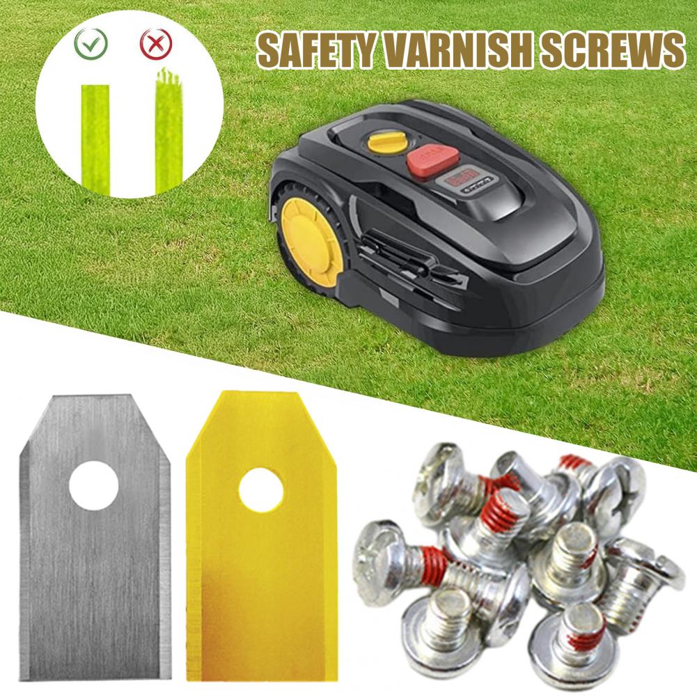 12/36Pcs Lawnmower Blade For Segway Navimow I105E I108E H500EVF Robot Part Lawn Mower Blade Replacement Accessories With Screws