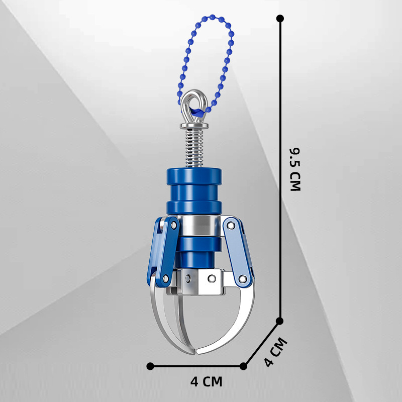 Creatieve Mini Grijper Vingertop Decompressie Tool Sleutelhanger Pop Machine Klauw DIY Hanger Leuk Speelgoed Cadeau