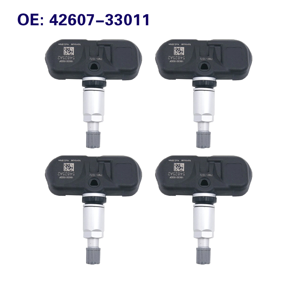 Датчик давления в шинах, 4 шт., 42607-33011, для Toyota Camry, Lexus Prius, Highlander, Yaris, Sequoia, RAV4, 4260733011 МГц
