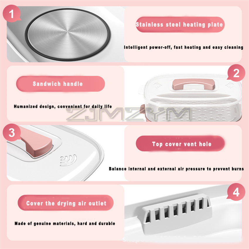 Bottle Sterilizer & Warmer & Dryer Heater Steam Bottle Sanitizer Steam Disinfection Intelligent Multi Functional Milk Warmer